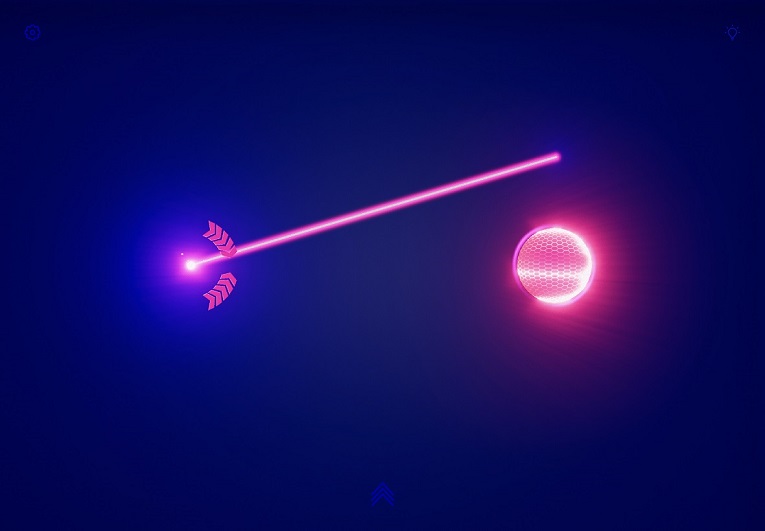 Brilliance gameplay screenshot - Move and rotate the laser