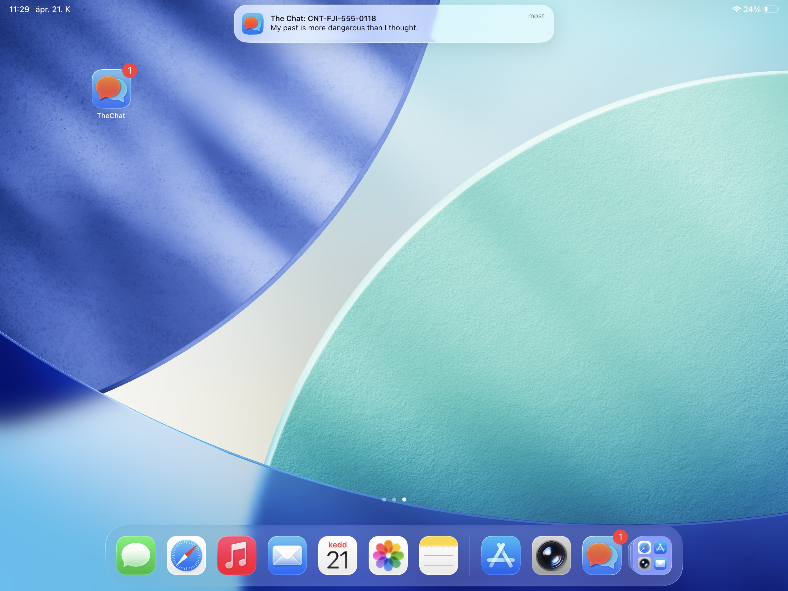 TheChat gameplay screenshot - Notifications